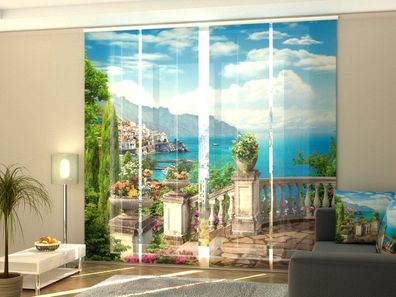 Foto Schiebegardine "herrliche Aussicht" 6 Paneele 225x60 cm Gabardine Gardine
