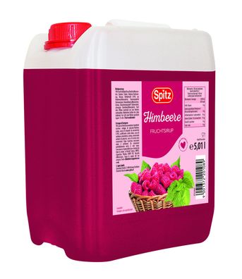SPITZ fruchtiger Himbeer Sirup 5l Liter Kanister Einweg Sirup 1 + 6 =7