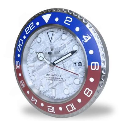Wanduhr Rolex GMT-Master 2 Pepsi Meteorite Dial 34cm Moderne Luxusuhr