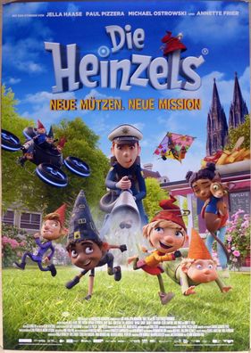 Die Heinzels 2 - Neue Mützen. Neue Mission - Original Kinoplakat A0 - Filmposter