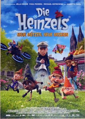 Die Heinzels 2 - Neue Mützen. Neue Mission - Original Kinoplakat A1 - Filmposter