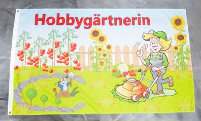 Fahne Flagge Garten Hobbygärtnerin - 90 x 150 cm