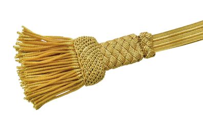 goldenes Portepee mit gold Fransen, Knot