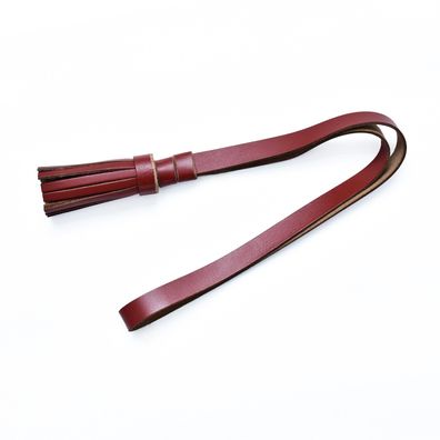 Braun Leder Portepee mit Fransen / Leather Sword Knot with Fringe