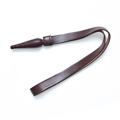 Braun Leder Portepee mit Zapfenform / Black Leather Sword Knot