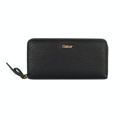 Gabor bags XL Damenbörse Reißverschlussdamenbörse Geldbörse schwarz black gela