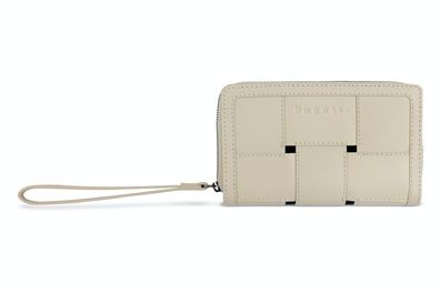 bugatti Damengeldbörse "LIA" Reißverschluss-Damenbörse beige Leder