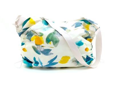große Shoppertasche, Textil mit Kordelzug