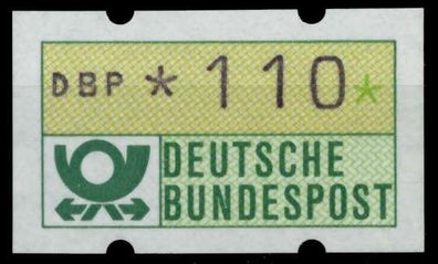BRD ATM 1981 Nr 1-1-110 postfrisch S038E0E
