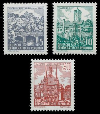 DDR 1961 Nr 835-837 postfrisch SBDF6AA