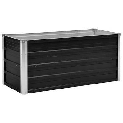 Hochbeet Anthrazit 100x40x45cm - Verzinkter Stahl, Witterungsbeständig