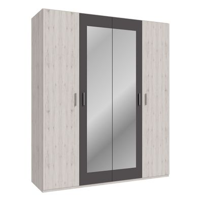 Kleiderschrank ADRIA IRDS942-J51 Schrank mit Spiegel Sandeiche