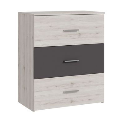 Kommode ADRIA IRDK211-J51 5 Schubladen Sandeiche/Wolfram grau