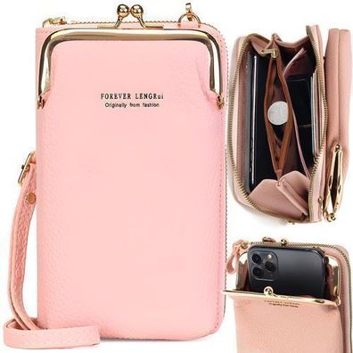 Handy Geldbörse Umhängetasche Smartphone Geldbörse Tasche Handytasche Pinke Retoo