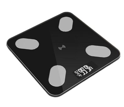 VCCstore-Bluetooth-Körperfettwaage mit 79 Messwerten, USB-Ladung und App-Anbindung