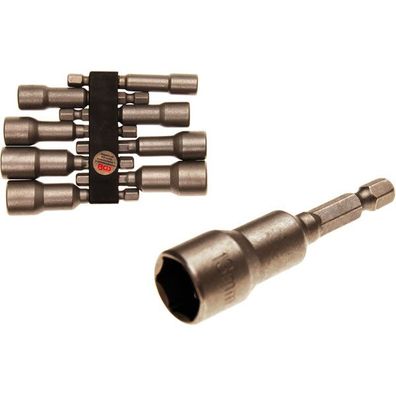 BGS Bit Steckschlüssel Einsätze Sechskant f. Akkuschrauber Bohrmaschinen 6-13 mm