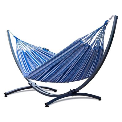 Potenza Pereira Hängematte mit Gestell für 2 Personenm, 100% Baumwolle 220x140, 160kg