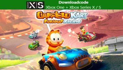 NEU für XBOX One Series XS Spiel Garfield Kart Furious Racing Game Key Email 24H