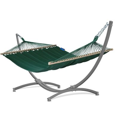 Potenza Hängematte 210x140cm mit Verzinkung Gestell für 2 Personen Stabhängematte