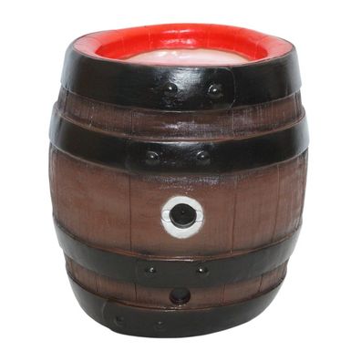 Pflanzkübel Bierfass Pflanzgefäß H 33 cm Kunststoff rustikale Deko zum Bepflanzen