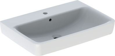 Geberit Waschtisch Renova Plan mit Hahnloch, mit ÜL 750x480mm weiß