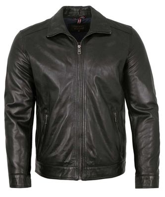 Existenz - Herren Lederjacke Lammnappa schwarz