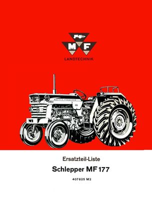 Ersatzteilliste für den Massey Ferguson Schlepper MF 177
