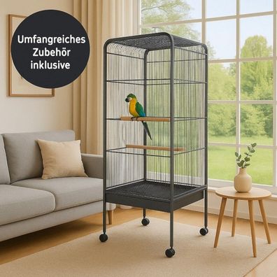 Vogelvoliere MEGA XXL Vogelkäfig Metall Voliere Vogelhaus Käfig Vogel Papagei