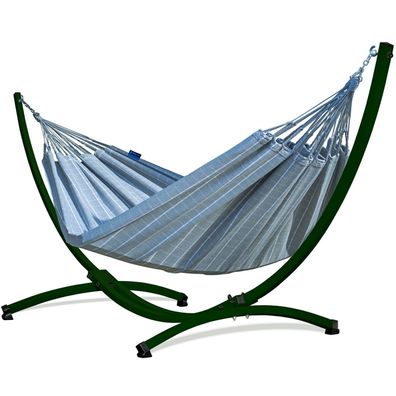 Potenza Hängematte 220x160 mit Gestell für 2 Personen Hängemattengestell