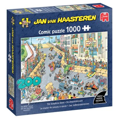 Jan van Haasteren, Das Seifenkistenrennen, 1000 Teile Puzzle