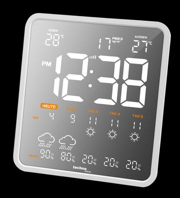 technoline WD3035 Wetterstation | Mehrtagesvorhersage | Smart Life App | UV-Index-Anz
