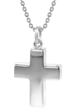 trendor Schmuck Halskette mit Kreuz Silber 925 35845