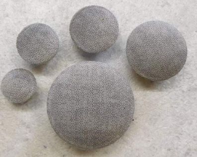Polsterknöpfe mit Haken Mikrofaser 009 Grau