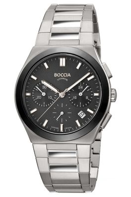 Boccia Herrenuhr Chronograph Titan Saphirglas 3736-02