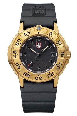 Luminox Herrenuhr Navy Seal Foundation Schwarz/Goldfarben XS.3221. NSF