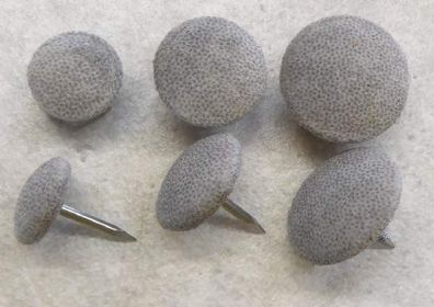 Polsterknöpfe mit Nagel Mikrofaser 009 Grau