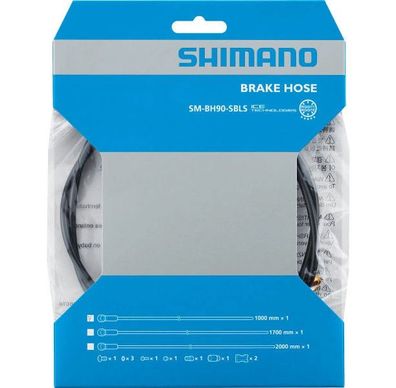 Bremsleitung Shimano SM-BH90-SBLS-B,1000mm, Gerade - Banjo (silber), Angebot!