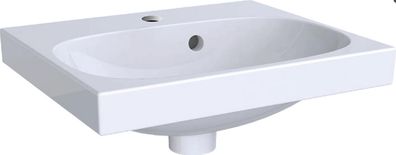 Geberit Handwaschbecken Acanto mit Hahnloch mit ÜL 450x380mm weiß-alpin
