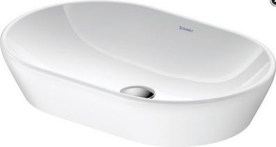 DU Aufsatzbecken D-Neo 600mm, oval weiß, o.ÜL, o. HLB, Bef. inkl