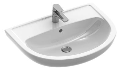 Villeroy & Boch Waschtisch Saval 2.0 mit Hahnloch & Überlauf 650x191x480mm weiß