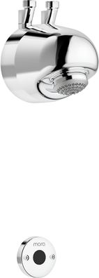 MORA tronic Compact Duschkopf WMS, mit Thermostat, Anschluss von oben Batterieb