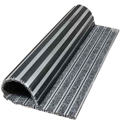 Schmutzfangmatte Rips, antirutsch, Aluprofilmatte, Türmatte, Schuhabstreifer