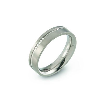 Boccia Ring 0149-02 Titan mit Diamanten