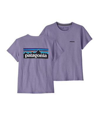 Patagonia Women Shirt P-6 Logo Responsibili concrete purple