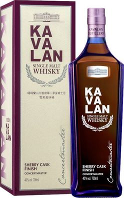Kavalan Concertmaster Sherry Cask Finish NV 0.7 L Flasche (Gr. 0.7 L Flasche)
