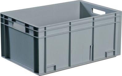 Transportbehälter L400xB300xH320mm grau PP Durchfassgr. Seitenw. geschl. Tecwerk