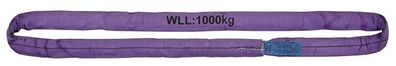 Rundschlinge DIN EN 1492-2 Umfang 6m violett Tragf. einf.1000kg Tecwerk