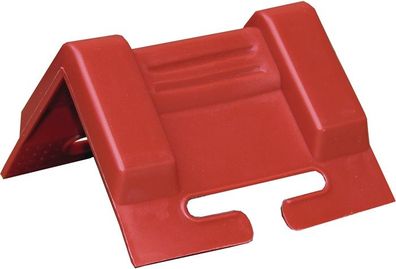 Kantenschutzwinkel Schenkel-L.95x95mm rot m. Schlitz 10 St./Set Tecwerk