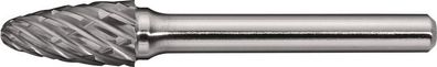 Frässtift RBF Special Steel D.6mm Kopf-L.18mm Schaft-D.6mm HM Verz. Kreuz Tecwerk
