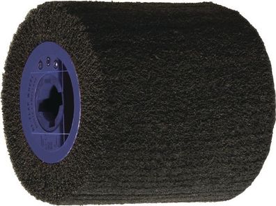 Satinierwalze Vlies 80 coarse braun Ø100xB100mm 19mm Tecwerk